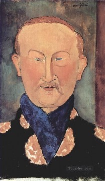 Retrato de León Bakst 1917 Amedeo Modigliani Pinturas al óleo